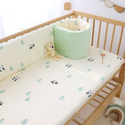 tour de lit respirant pour bebe protection anti-chocs circulation d’air optimale decor panda