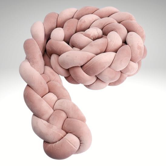 tour de lit tresse caramel quatre brins