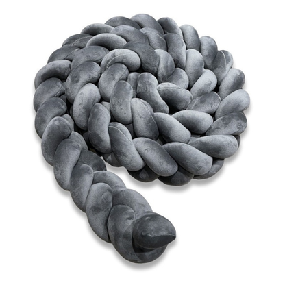 tresse de lit gris fonce ultra doux