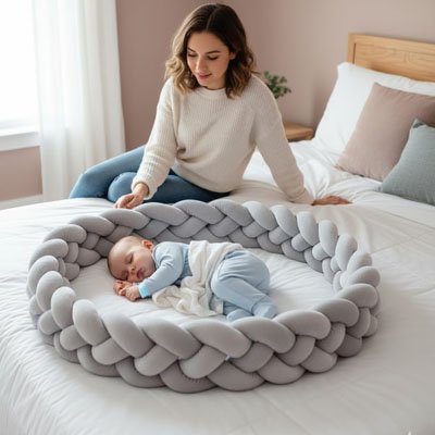 tresse de lit gris tresse de lit gris pastel maman en regards son treorpastel