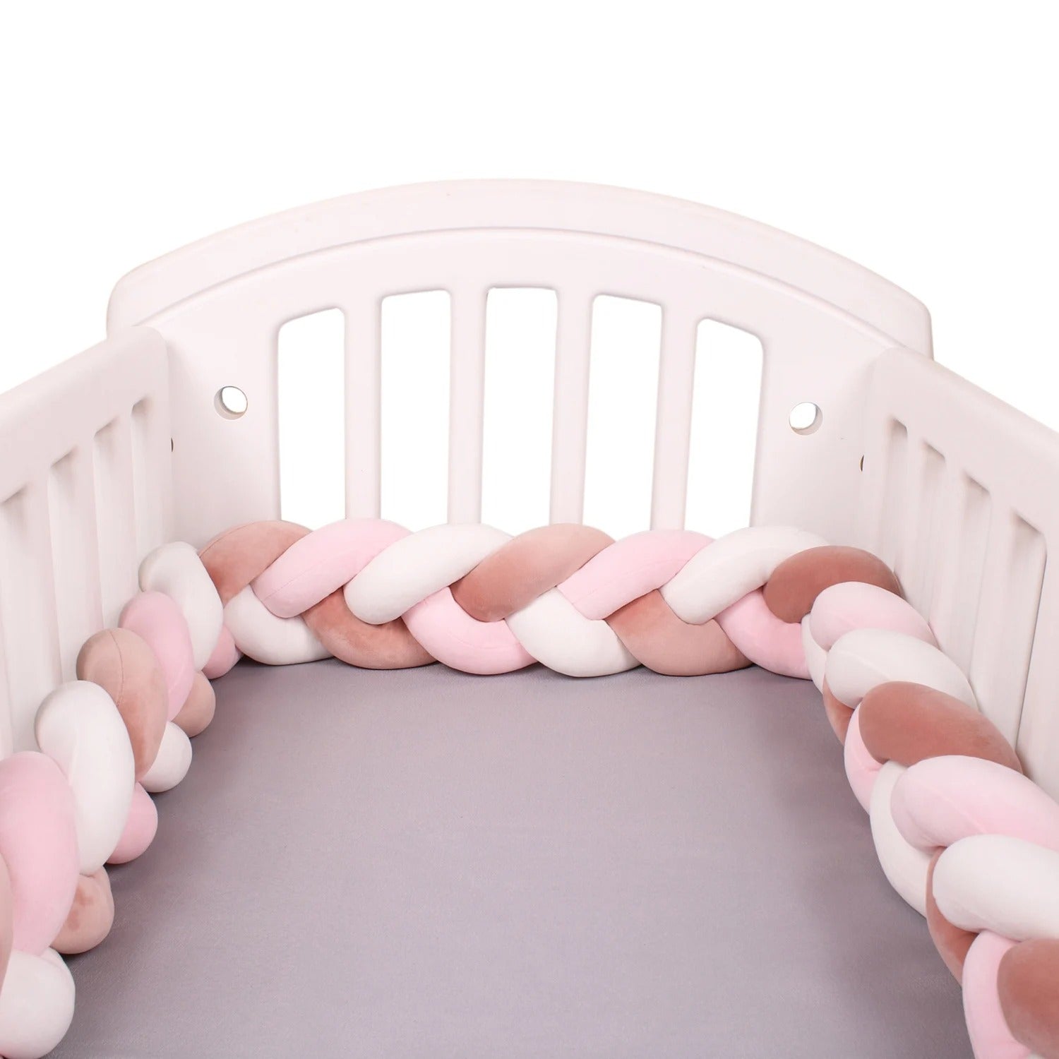 tresse de lit rose foncé blanc rose pastel reves bébé