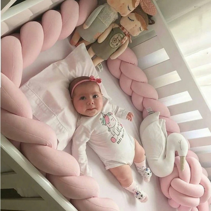 Tresse de lit Rose Bébé | Protection Douce
