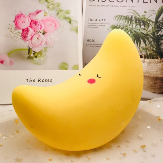 veilleuse banane jaune endormi