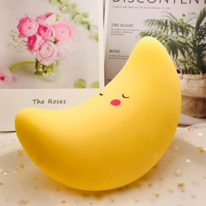 veilleuse banane jaune endormi