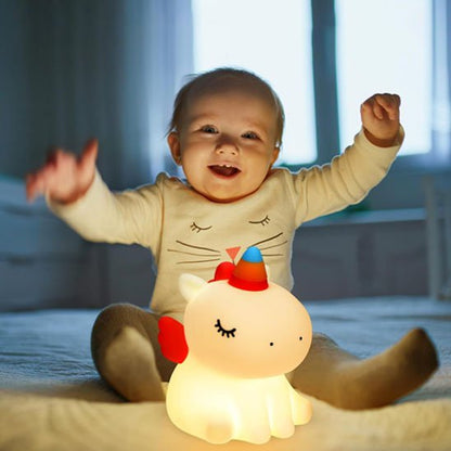 Veilleuse bébé bambin content Licorne mignon