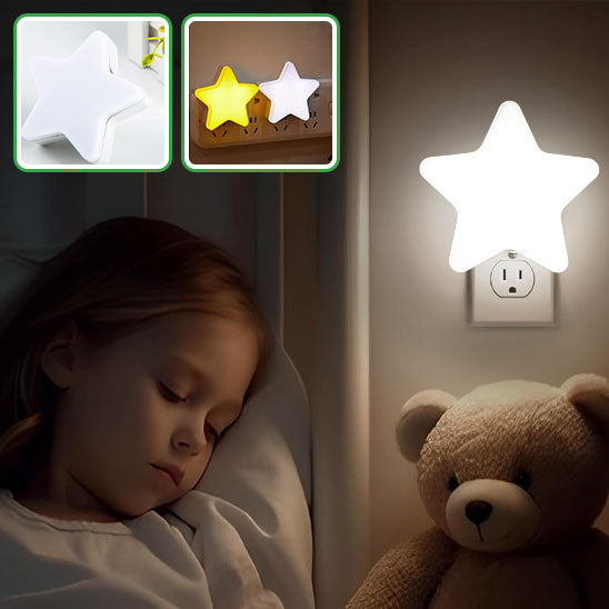 veilleuse bebe blanc fillette endormi avec son peluche