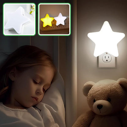 veilleuse bebe blanc fillette endormi avec son peluche