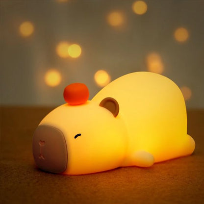 Veilleuse bébé capybara lumineuse