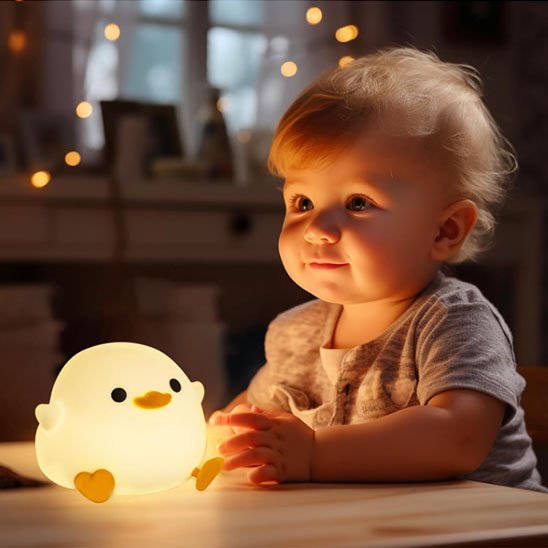 Veilleuse bébé heureux pour lumière 