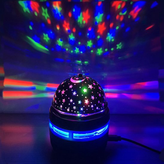 veilleuse bebe projection plafond etoile