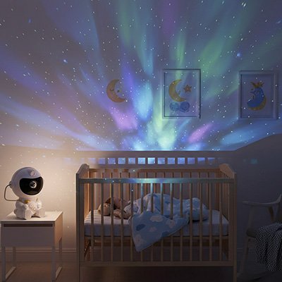 veilleuse projection astronaute lumineux mignon