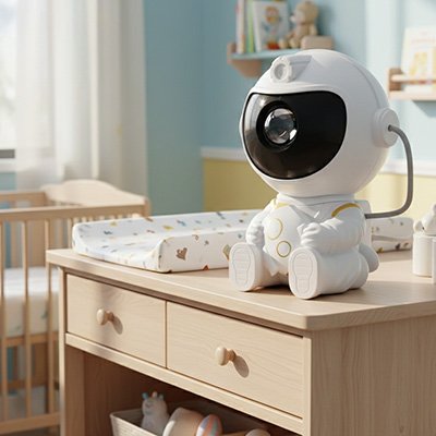veilleuse projection astronaute mignon