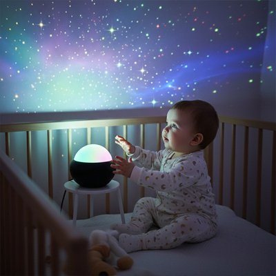Veilleuse projection bebe avec lampe galaxie