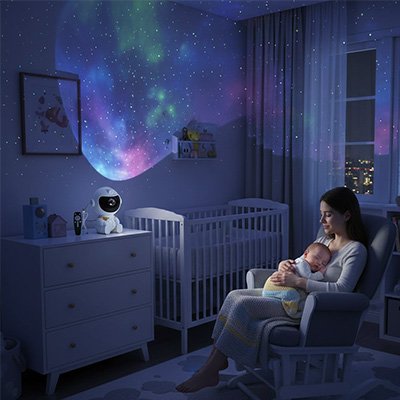 veilleuse projection bébé maman clain amour
