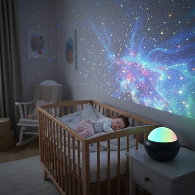 Veilleuse projection lampe galaxie